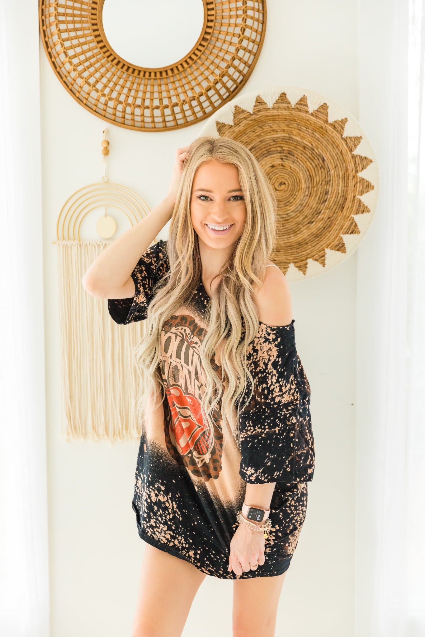 open lace back dress Rolling Stones Graphic T-Shirt Dress – Milas & Magnolia Boutique
